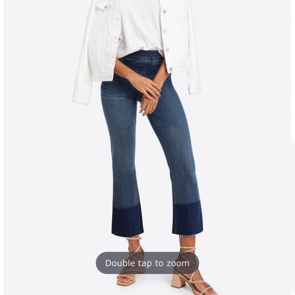 Spanx Cropped Flare Jeans Size L (10-12) Like New